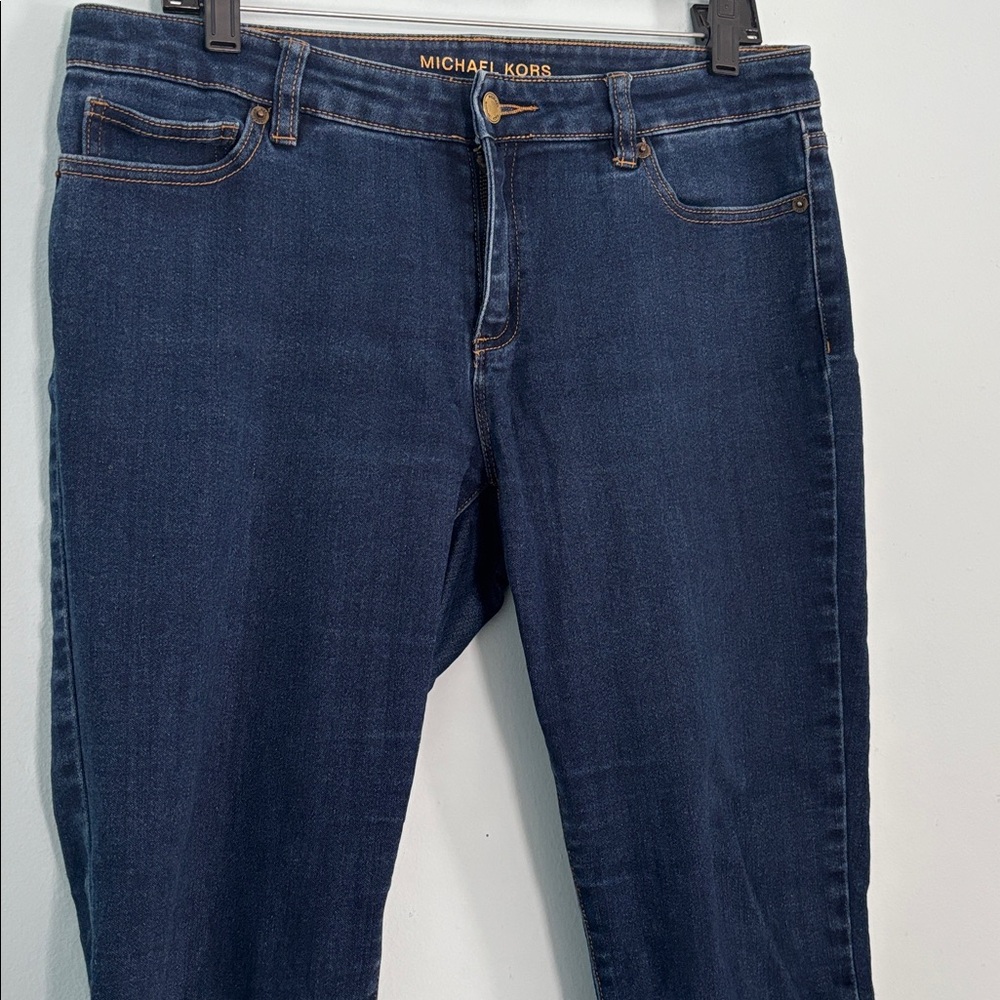 Michael Kors women’s dark wash skinny jeans, size 8